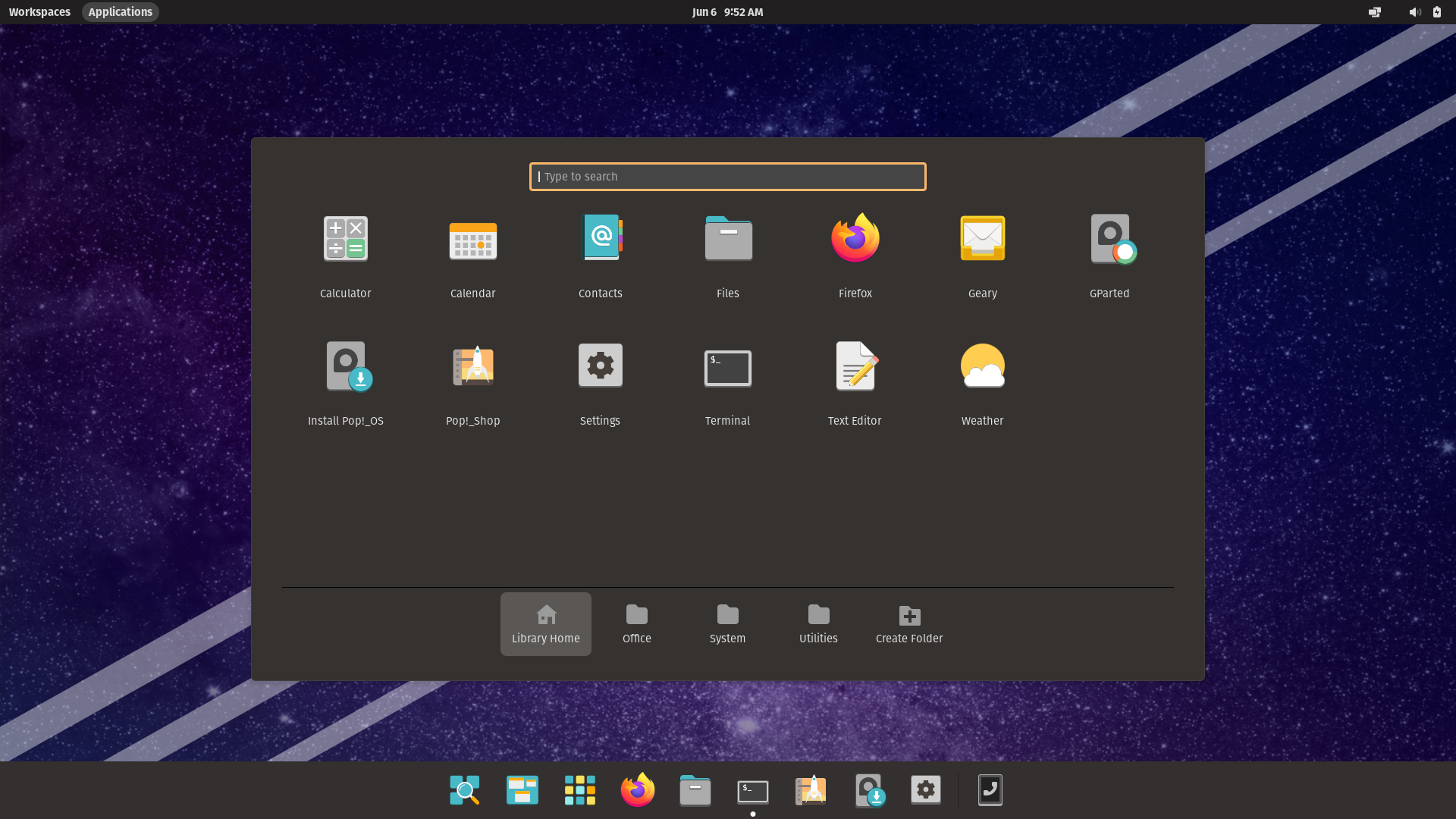 Pop!_OS gnome